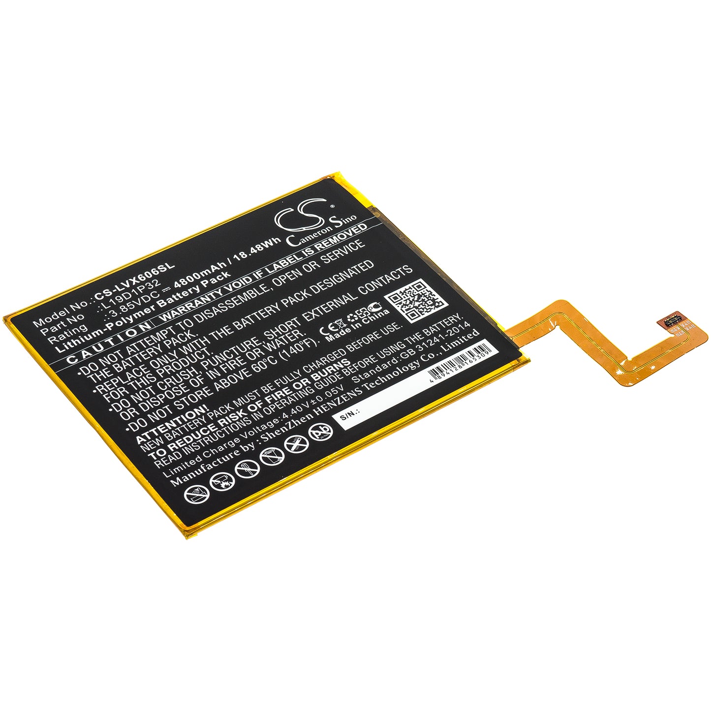 CS-LVX606SL Replacement Battery – Compatible with Tab M10 Plus, TB-X606F
