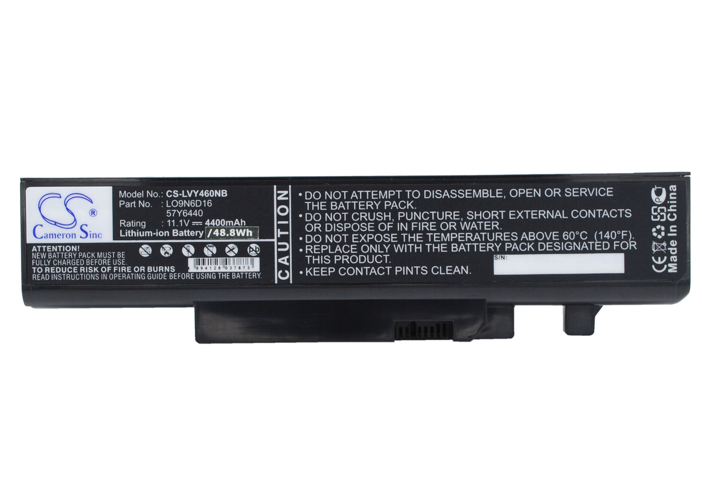 11.1V 4400mAh/48.84Wh Li-ion Notebook/Laptop Battery for Lenovo