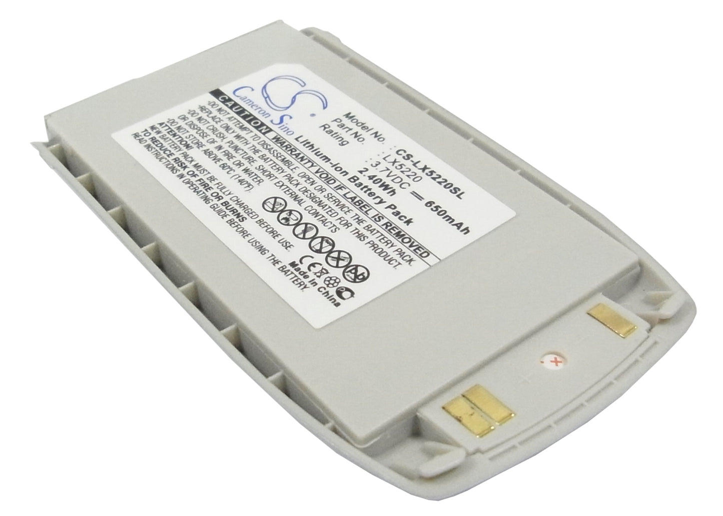 3.7V 650mAh Li-ion Mobile/SmartPhone Battery for LG