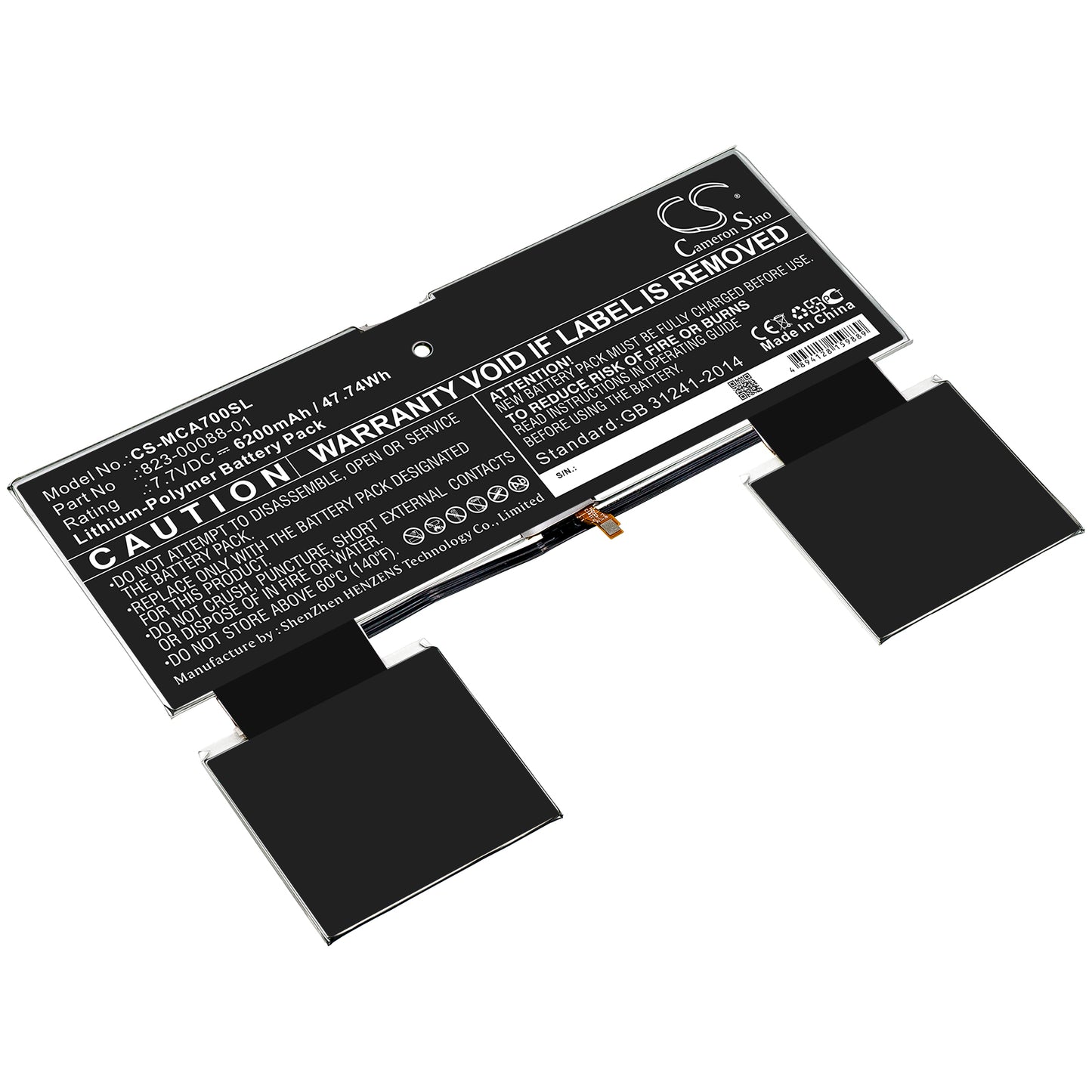 CS-MCA700SL Replacement Battery – Compatible with Pixel Slate
