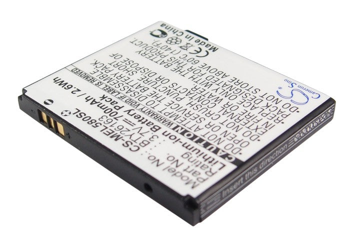 3.7V 700mAh/2.6Wh Li-ion Mobile/SmartPhone Battery for Mobistel