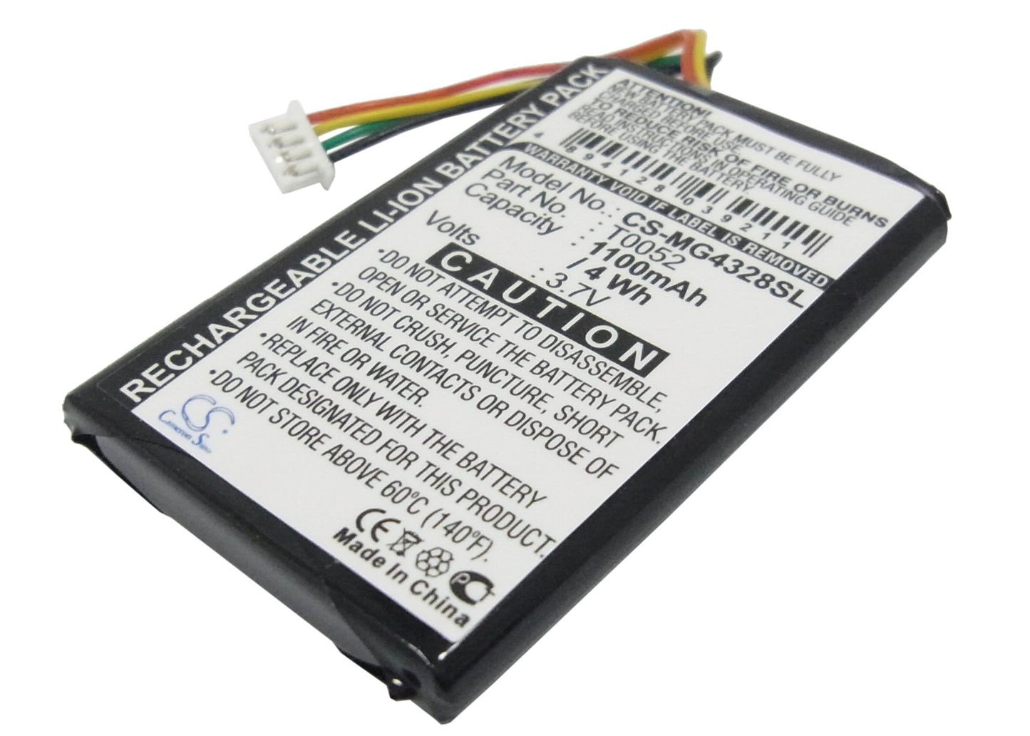 3.7V 1100mAh Li-ion GPS/Navigator Battery for Typhoon