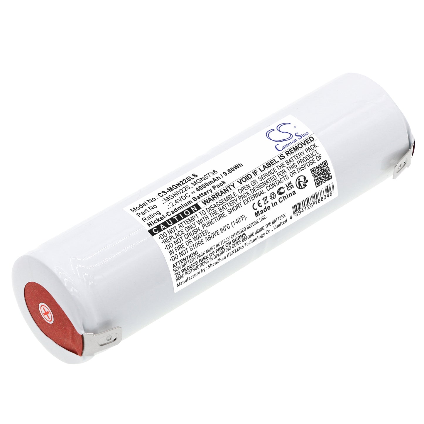 CS-MGN225LS Replacement Battery – Compatible with 130040, 131199, 137971, 615857, 953907, URA953907