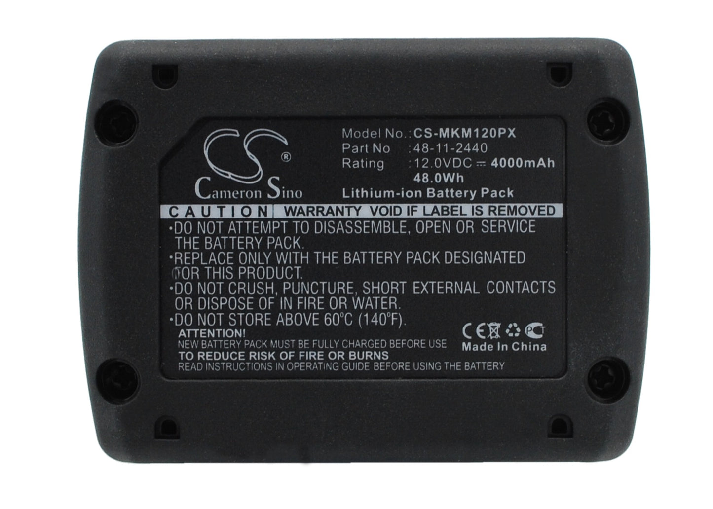 12V 4000mAh/48.0Wh Li-ion Power Tools Battery for Milwaukee
