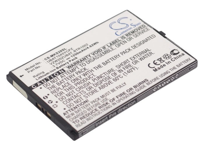 3.7V 1250mAh/4.62Wh Li-ion Mobile/SmartPhone Battery for Microsoft