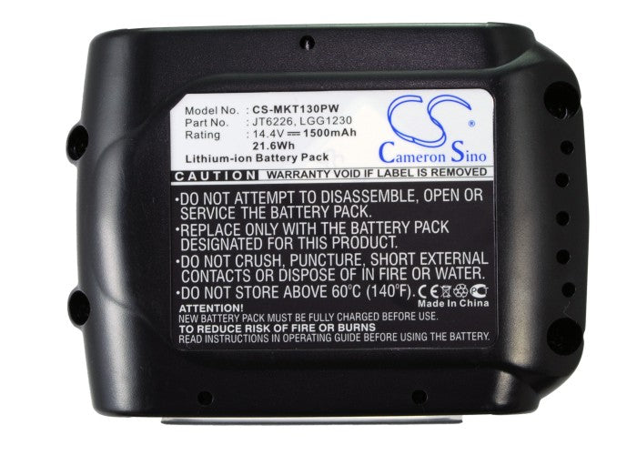 14.4V 1500mAh/21.60Wh Li-ion Power Tools Battery for Makita