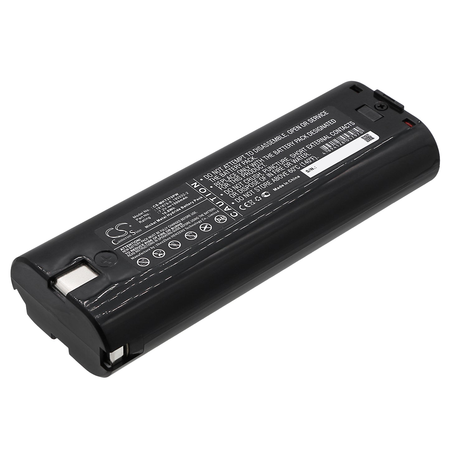 7.2V 1500mAh/10.8Wh Ni-MH Power Tools Battery for Makita
