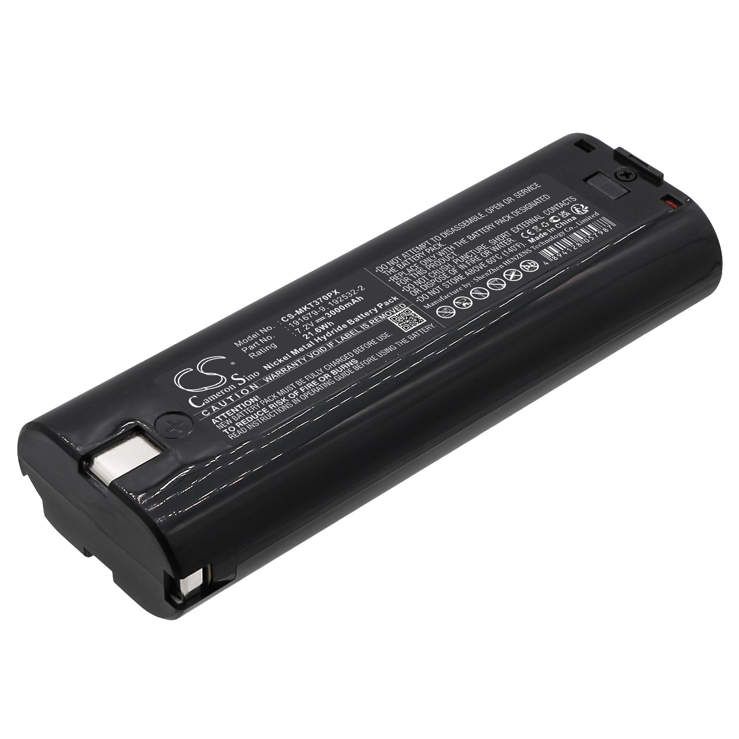 7.2V 3000mAh/21.6Wh Ni-MH Power Tools Battery for Makita