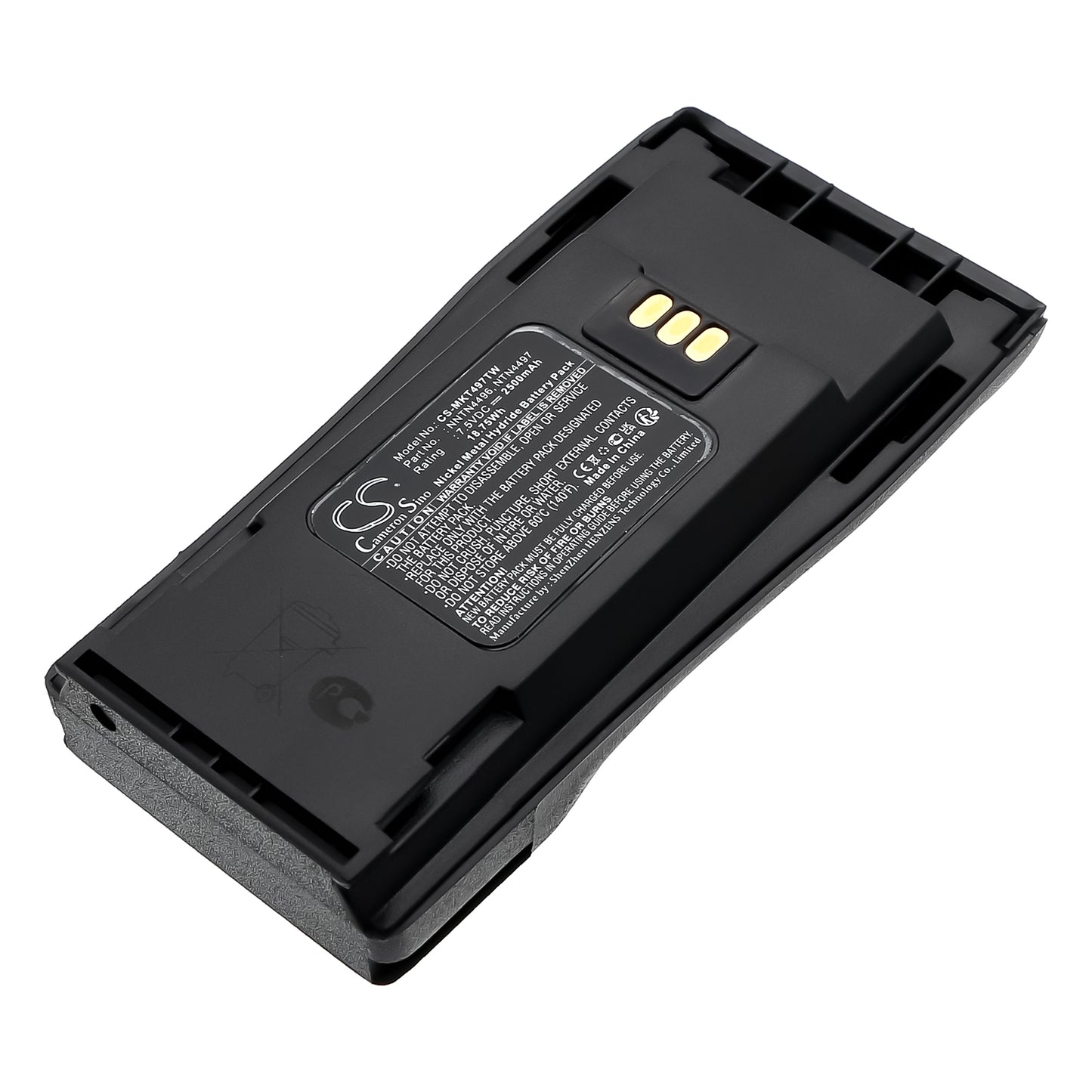 7.5V 2500mAh/18.75Wh Ni-MH Two-Way Radio Battery for Motorola