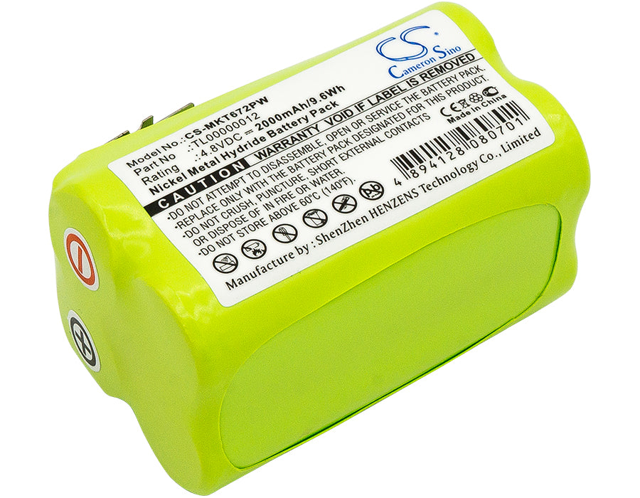 4.8V 2000mAh/9.6Wh Ni-MH Power Tools Battery for Makita
