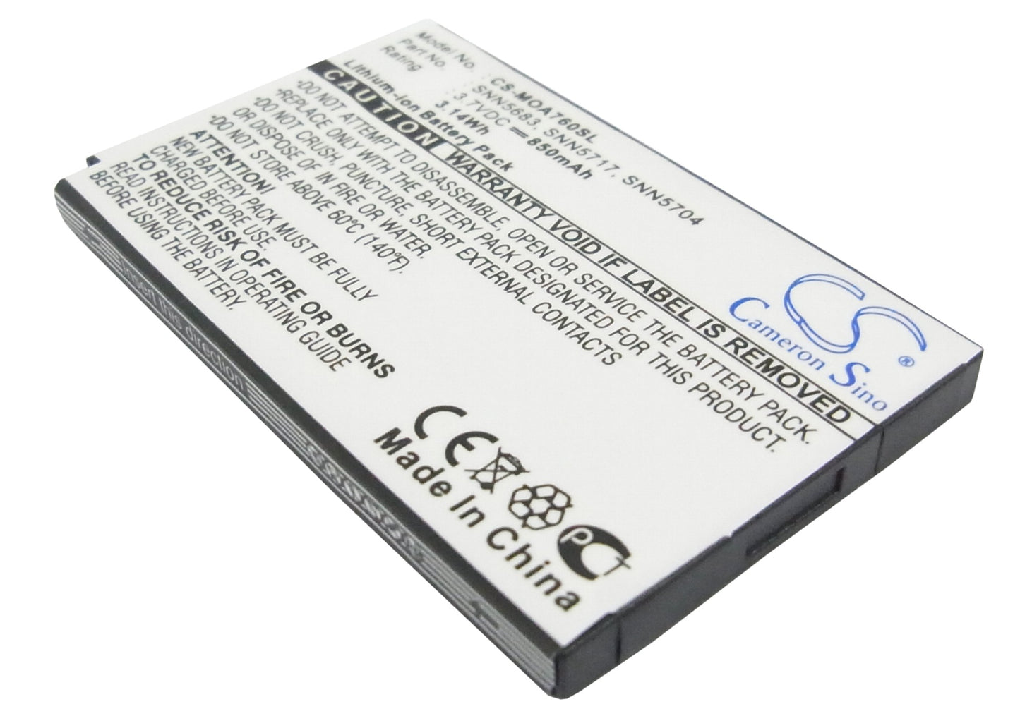 CS-MOA760SL Replacement Battery – Compatible with A630, A760, A768, A768i, E550, E680, E680i, i205, i285, i30, i305, i30sx, i35s, i50, i50sx, i530, i55sr, i58, i58sr, i60, i60c, i710, i730, i733, i736, i80, i85, i85s, i860, i88s, i90, i90c, i95, i95cl, T280, T280i, V260, V262, V265, V276, V300, V303, V330, V400, V500, V501, V505, V525, V540, V545, V547, V550, V551, V555, V600, V600i, V60p, V620, V630, V635