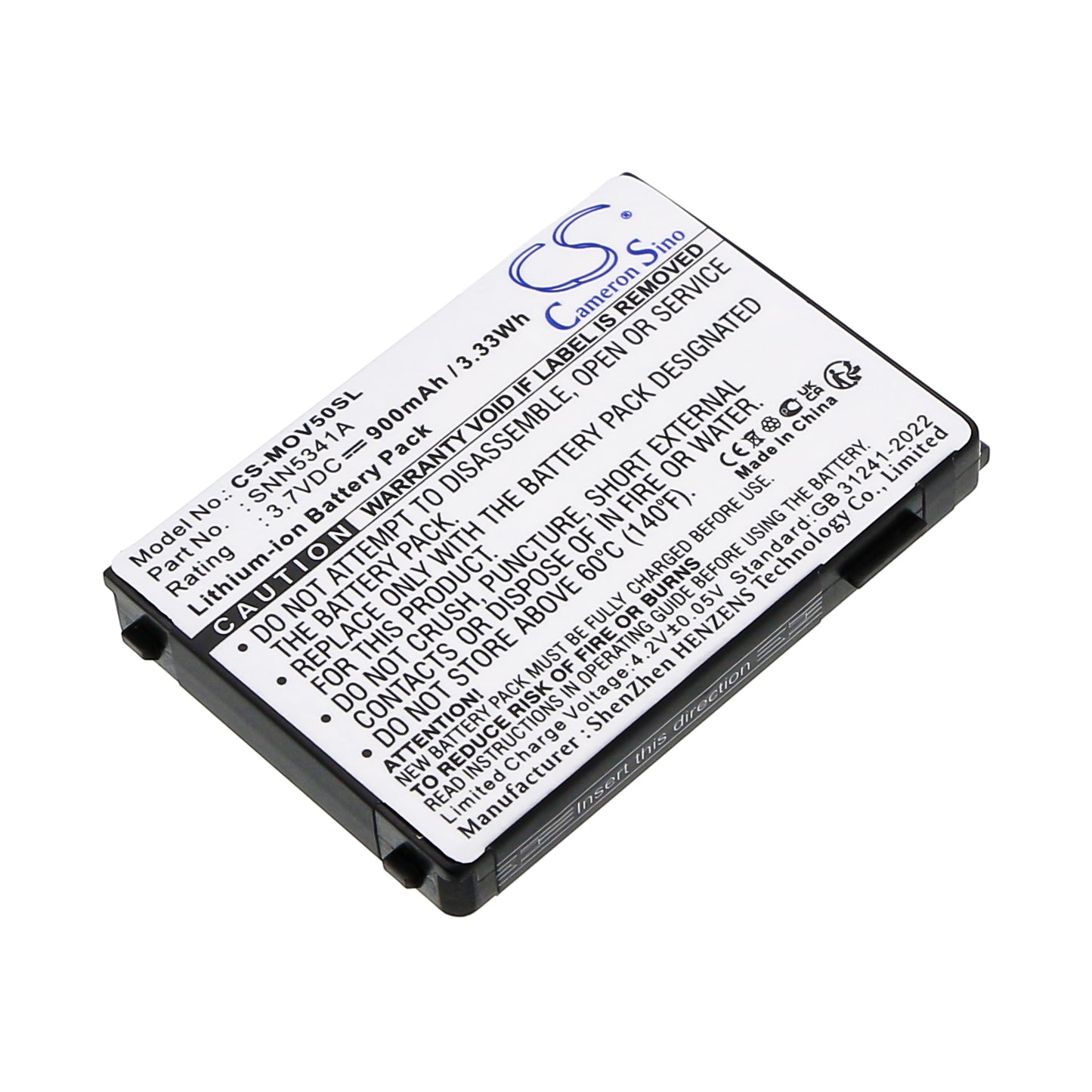 3.7V 900mAh Li-ion Mobile/SmartPhone Battery for Motorola