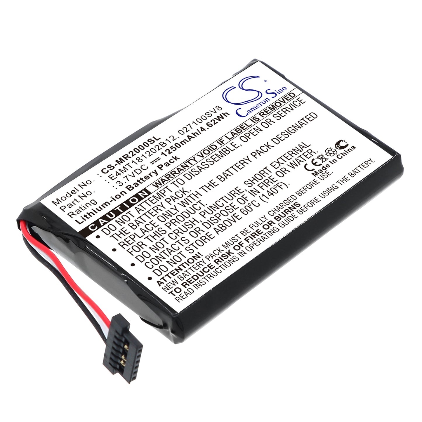 3.7V 1250mAh/4.63Wh Li-ion GPS/Navigator Battery for Magellan