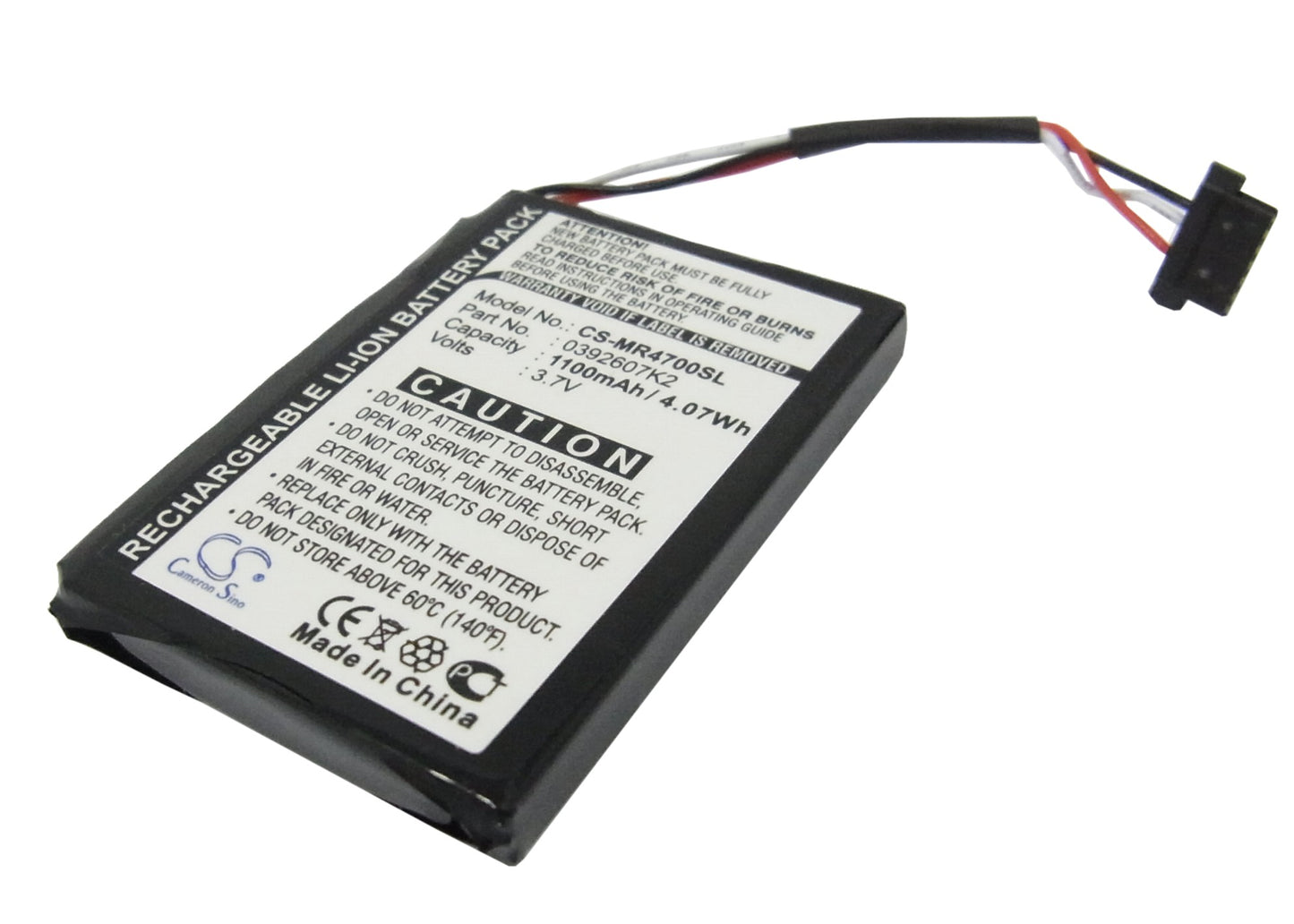 3.7V 1100mAh Li-ion GPS/Navigator Battery for Magellan