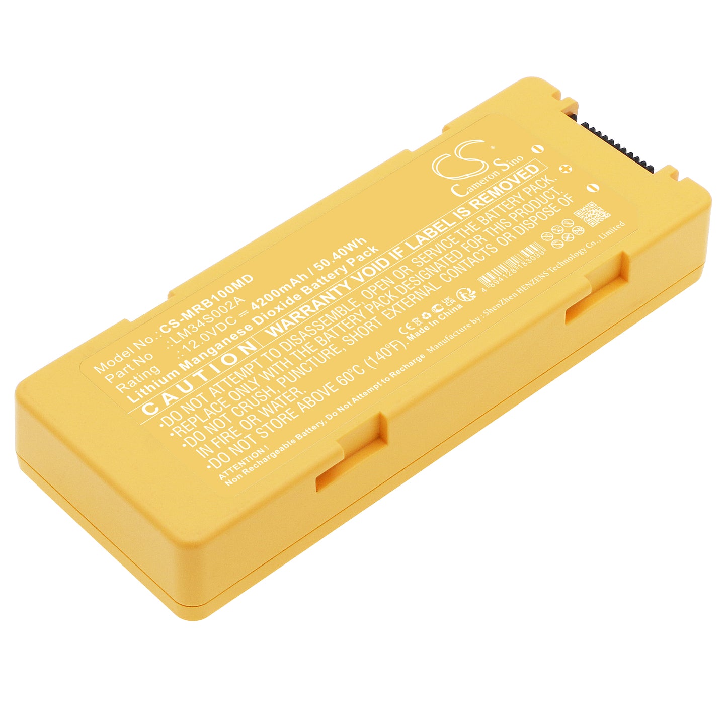 CS-MRB100MD Replacement Battery – Compatible with BeneHeart C, BeneHeart C1, BeneHeart C1 Fully Automatic, BeneHeart C2, BeneHeart S1, BeneHeart S2