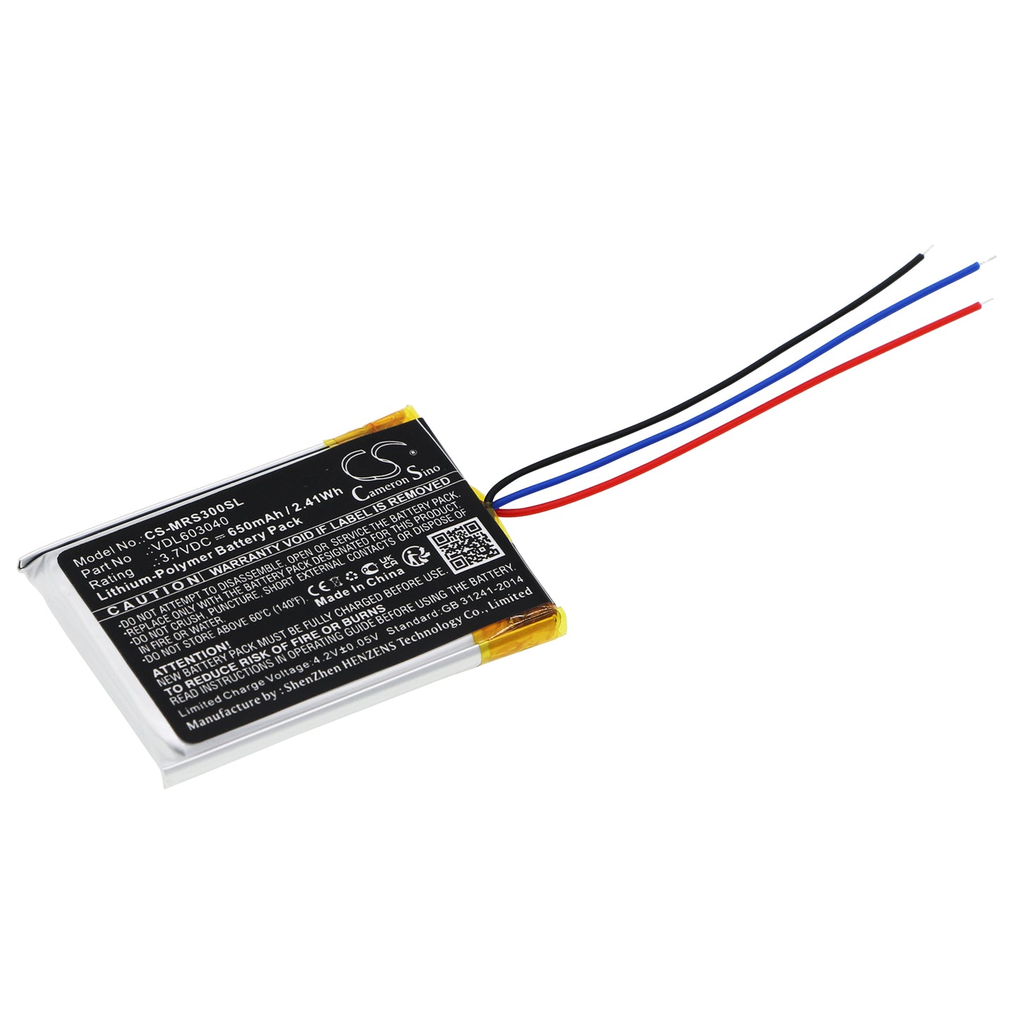 CS-MRS300SL Replacement Battery – Compatible with Major II, Major II Bluetooth, Major III, Major III Bluetooth, MID, Monitor