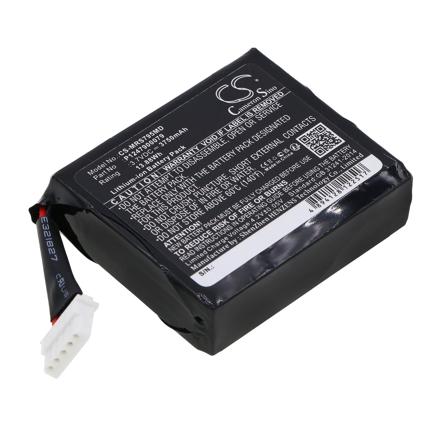 3.7V 3750mAh/13.88Wh Li-ion Medical Battery for Masimo