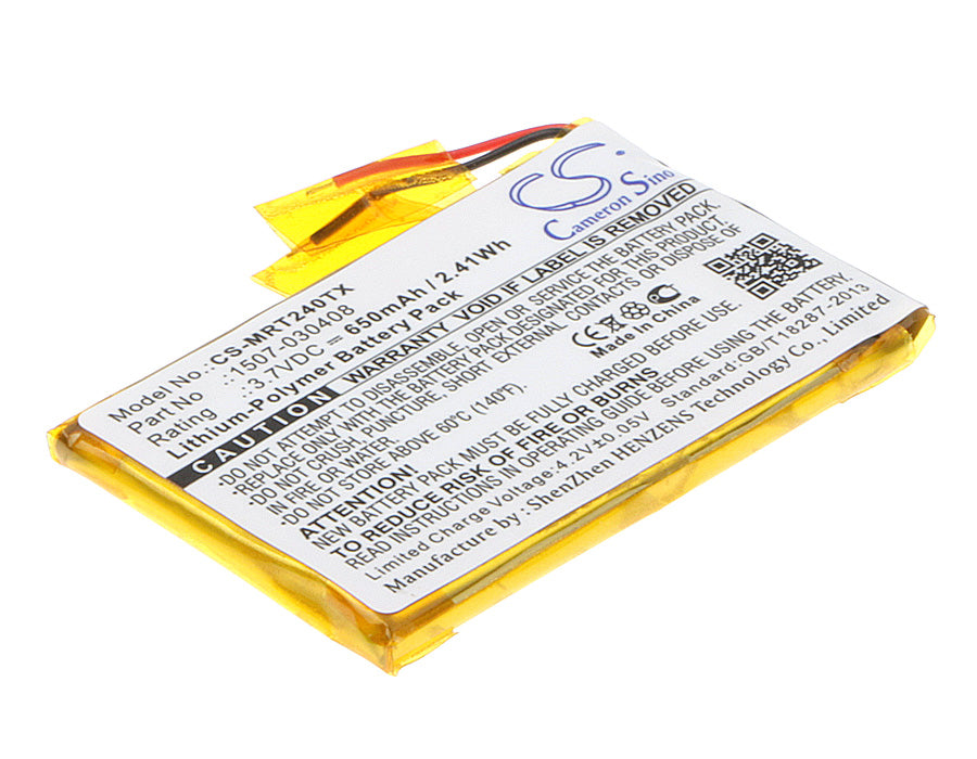 3.7VV 650mAh/2.41Wh Li-Polymer TV Box Battery for Rii