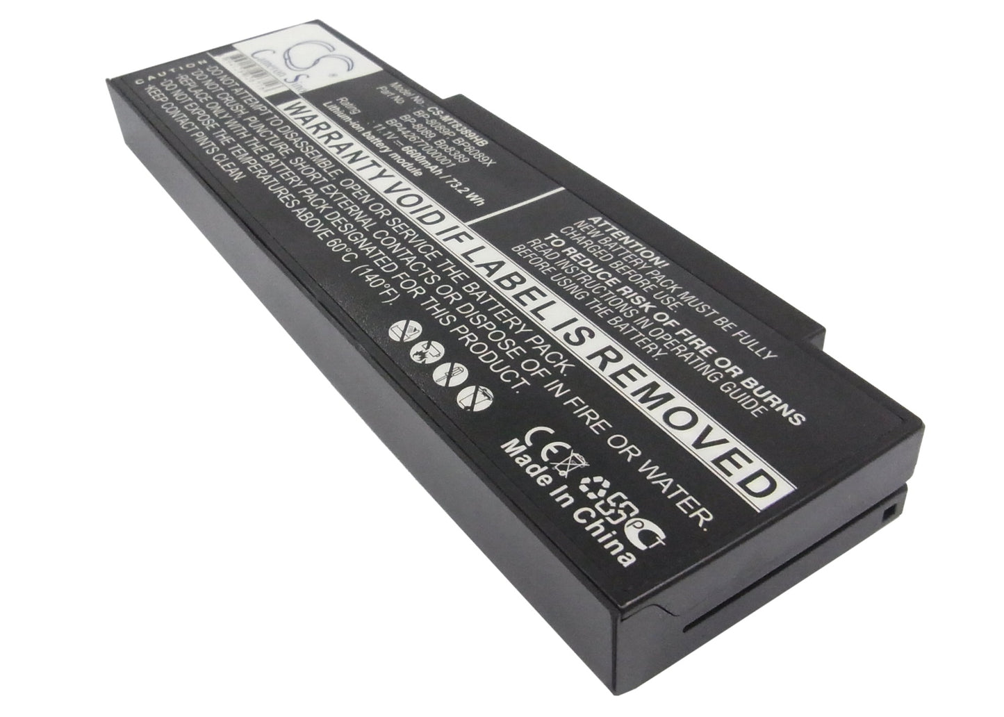 11.1V 6600mAh Li-ion Notebook/Laptop Battery for NEC