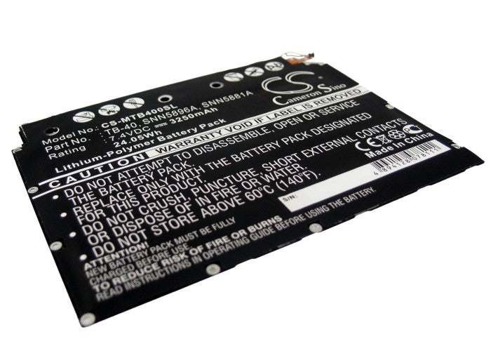 7.4V 3250mAh/24.05Wh Li-Polymer Tablet Battery for Motorola