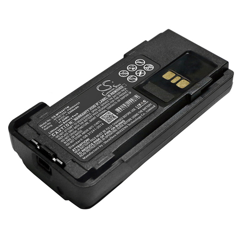 CS-MTK447TW Replacement Battery – Compatible with APX2000, APX-2000, APX3000, APX-3000, APX4000, APX4000 and APX4000Li, APX4000Li, MotoTRBO XPR 3300, MOTOTRBO XPR 3500, MOTOTRBO XPR 7350, MOTOTRBO XPR 7380, MOTOTRBO XPR 7550, MOTOTRBO XPR 7580, XPR 3300, XPR 3500, XPR 7350, XPR 7380, XPR 7550, XPR 7580