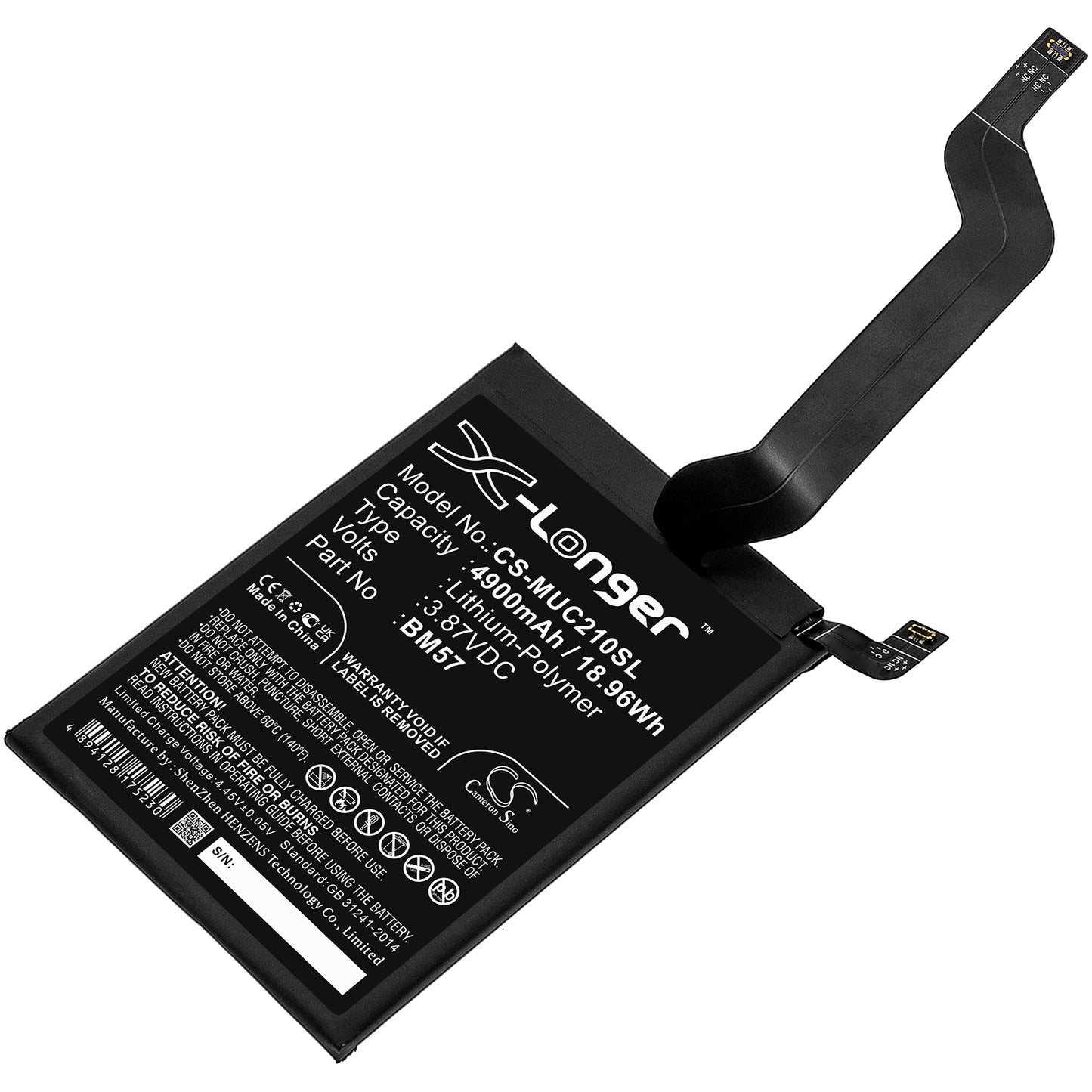 CS-MUC210SL Replacement Battery – Compatible with Redmi Note 10 Pro