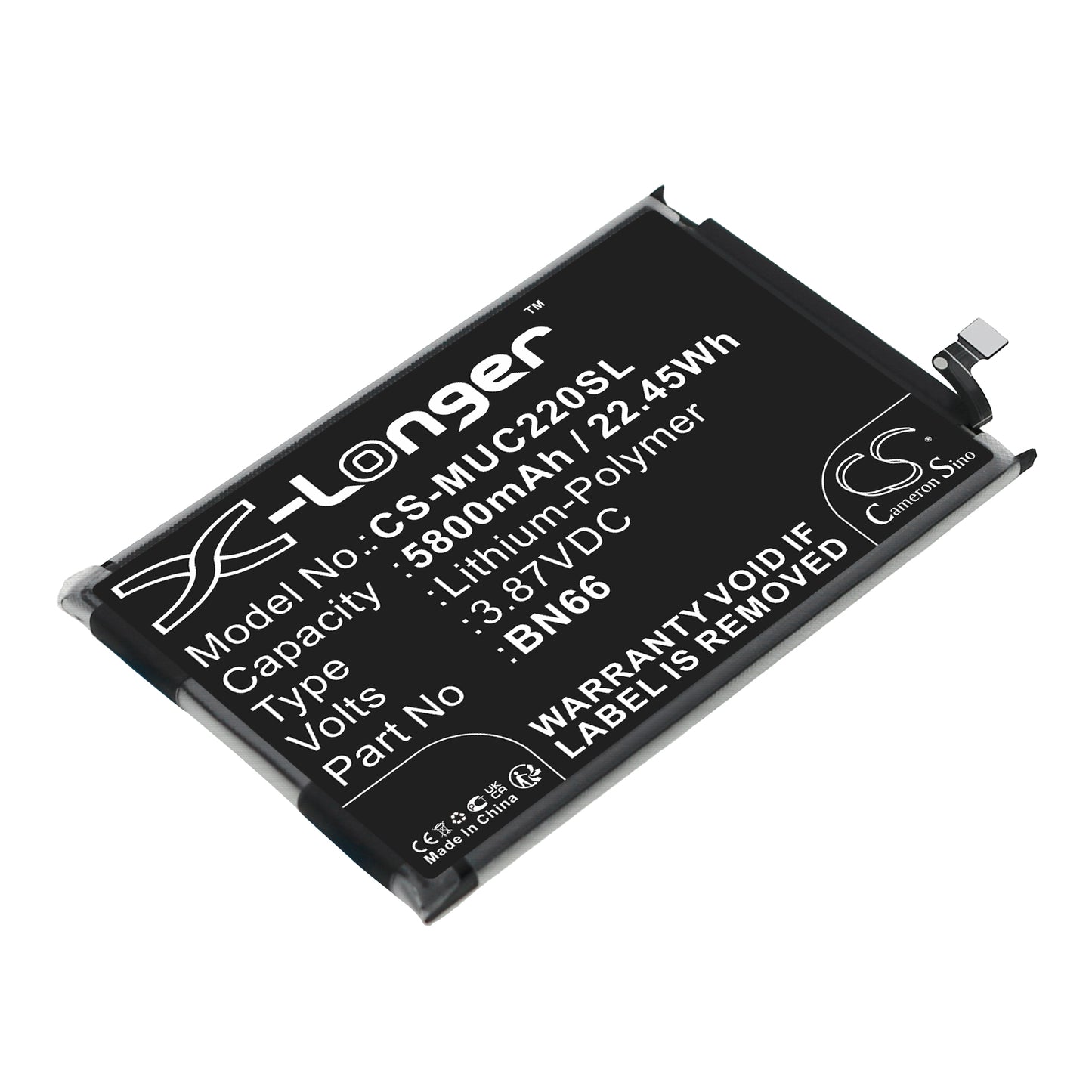CS-MUC220SL Replacement Battery – Compatible with 220333QPG, C40