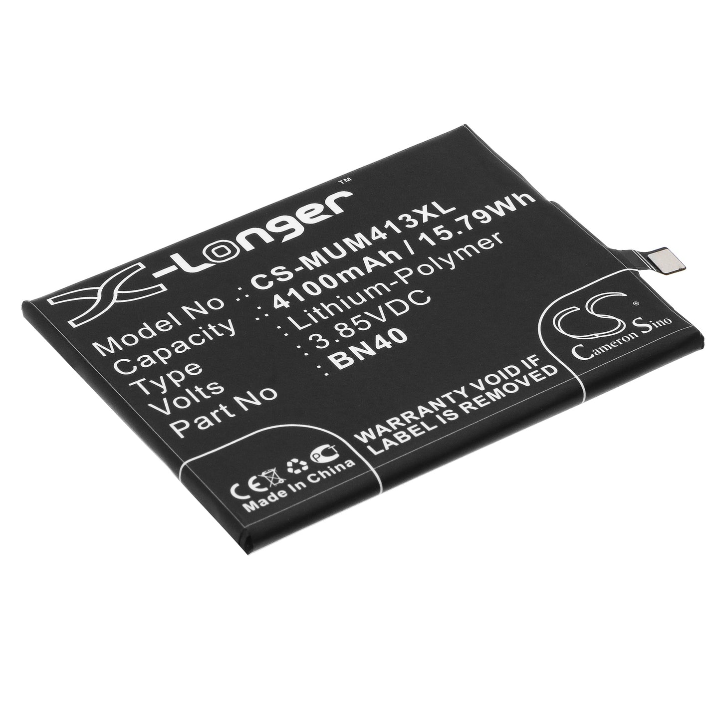 3.85V 4100mAh/15.79Wh Li-Polymer Mobile/SmartPhone Battery for Hongmi
