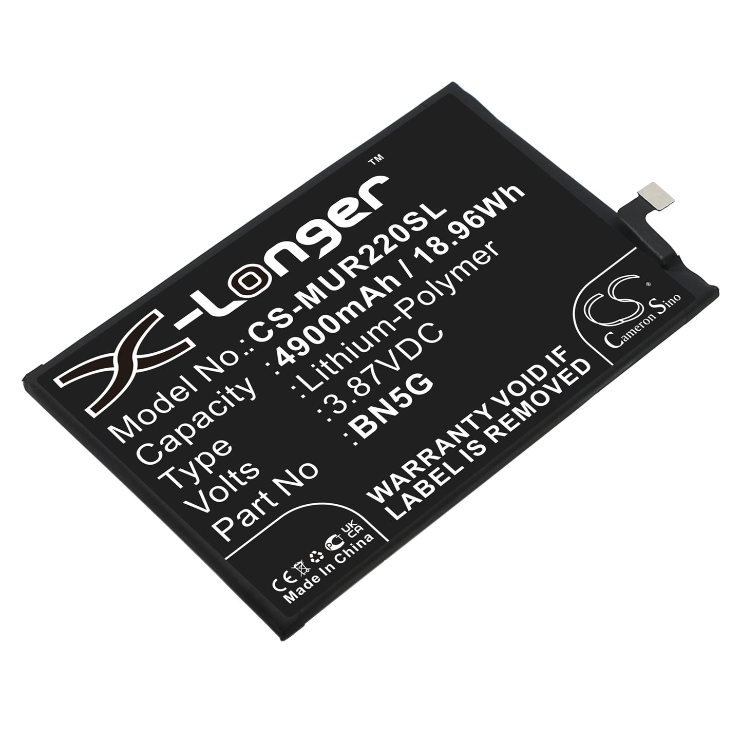 CS-MUR220SL Replacement Battery – Compatible with 220233L2C, 220233L2G, 220233L2I, 220333QAG, 220333QBI, 220333QNY, Redmi 10C