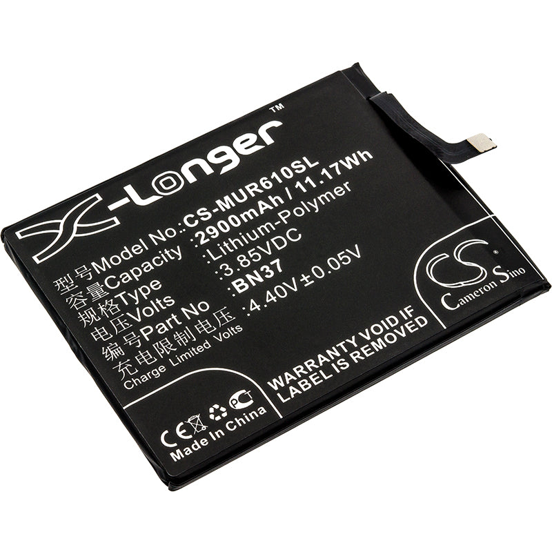 3.85V 2900mAh/11.17Wh Li-Polymer Mobile/SmartPhone Battery for Redmi