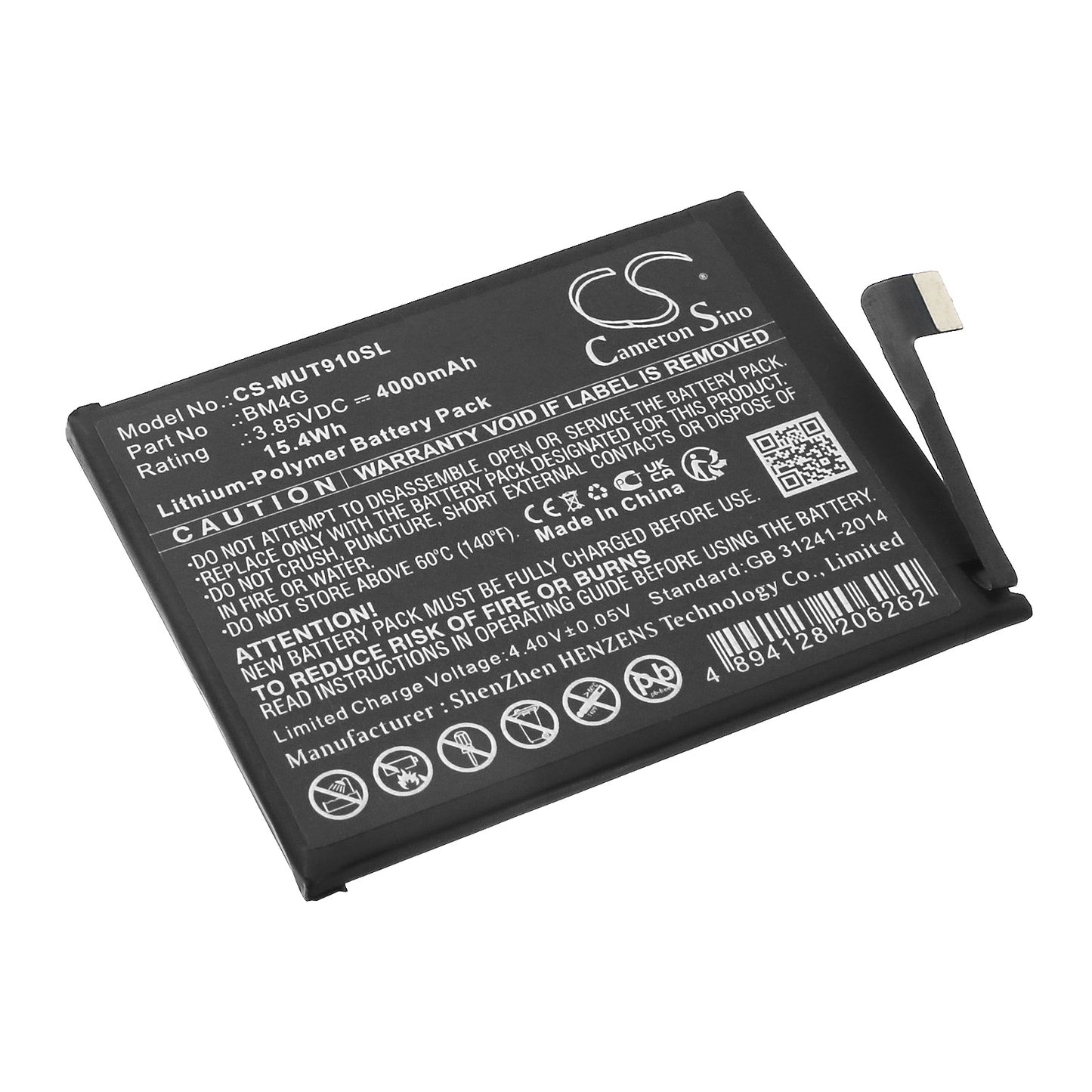 CS-MUT910SL Replacement Battery – Compatible with Mi 9T, Mi 9T Pro