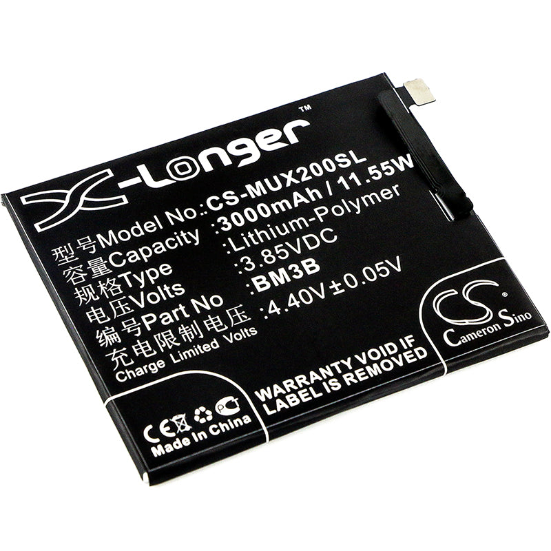 3.85V 3000mAh/11.55Wh Li-Polymer Mobile/SmartPhone Battery for Xiaomi