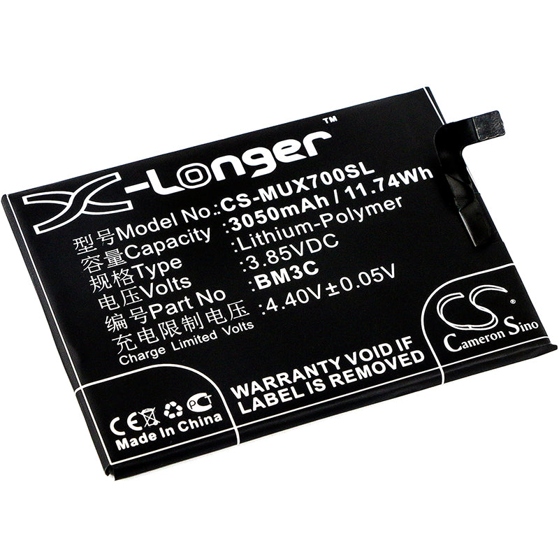 3.85V 3050mAh/11.74Wh Li-Polymer Mobile/SmartPhone Battery for Xiaomi