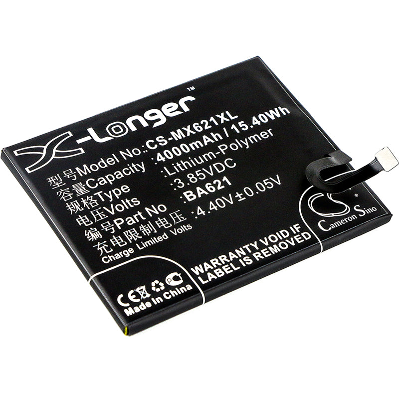 3.85V 4000mAh/15.40Wh Li-Polymer Mobile/SmartPhone Battery for Meizu