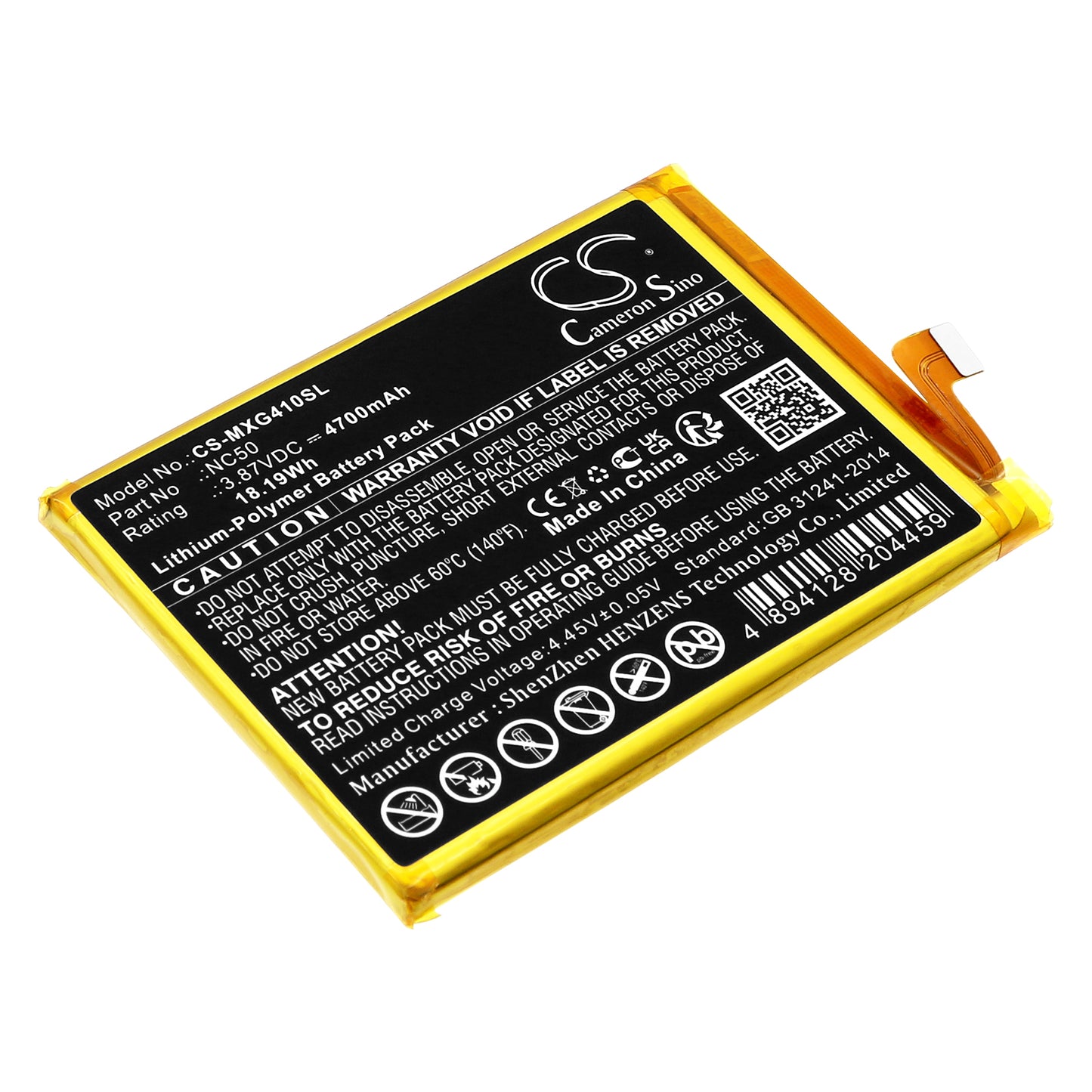 CS-MXG410SL Replacement Battery – Compatible with Moto G41, XT2167