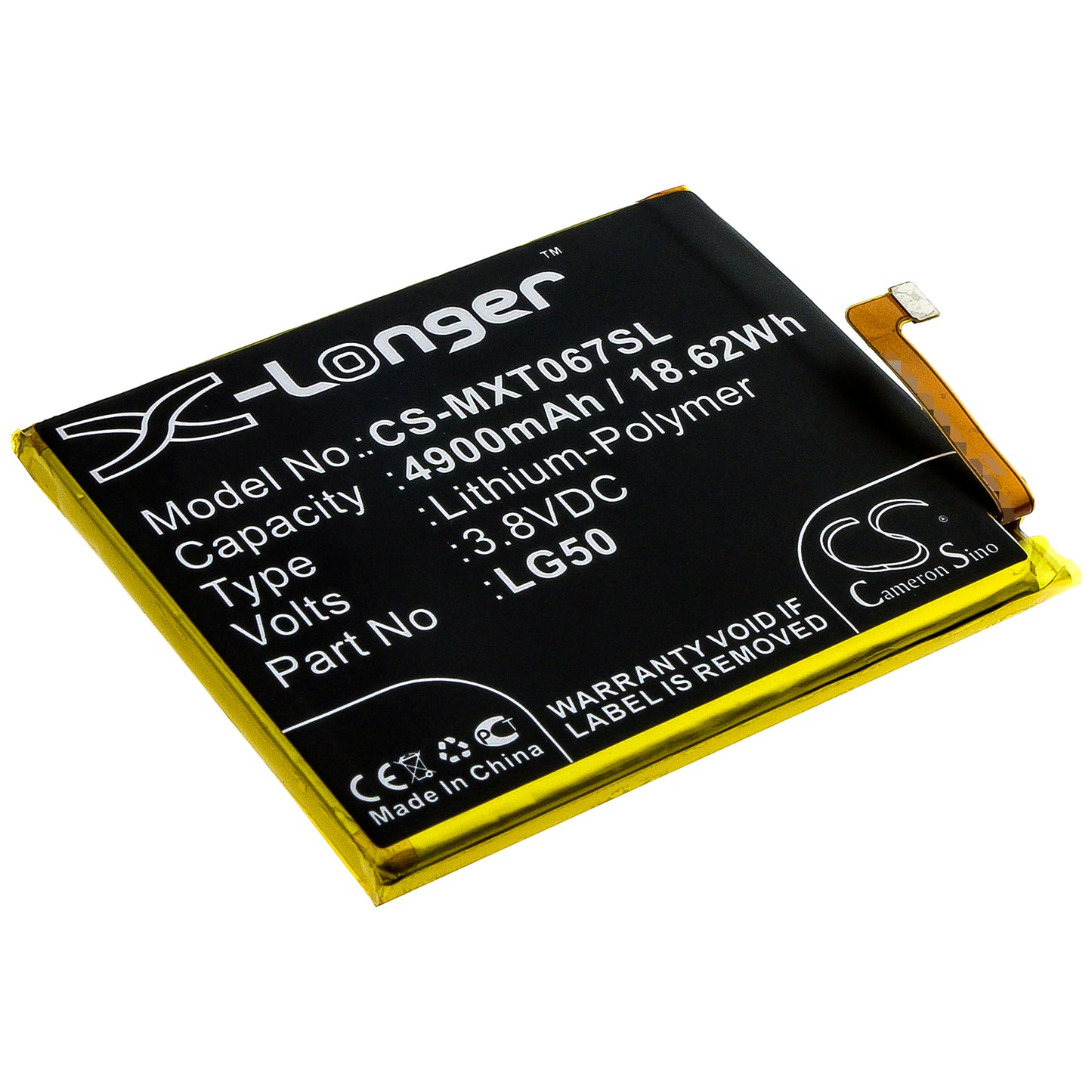 CS-MXT067SL Replacement Battery – Compatible with One Fusion Plus, XT2067
