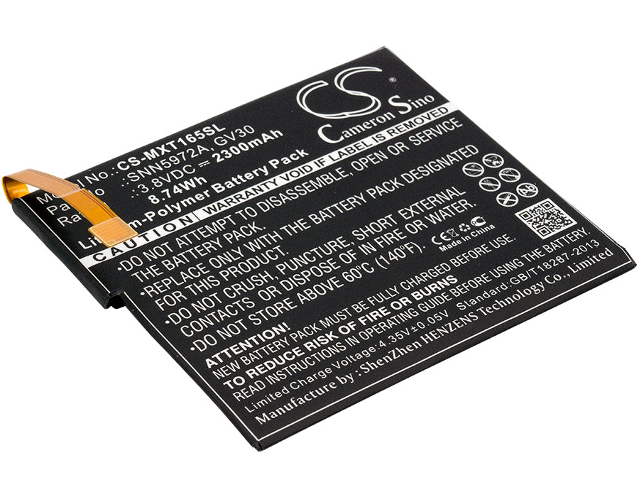 CS-MXT165SL Replacement Battery – Compatible with Moto Z Droid Edition XLTE, Moto Z Dual SIM, Moto Z TD-LTE, XT1650-01, XT1650-03, XT1650-05