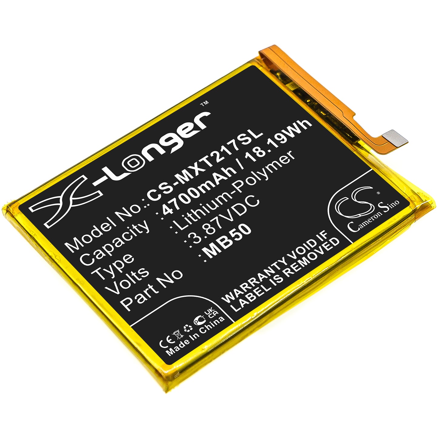 CS-MXT217SL Replacement Battery – Compatible with Moto Edge S30, Moto Edge S30 5G 2021, Moto G200 5G, Moto G200 5G 2021, XT2175-1, XT2175-2