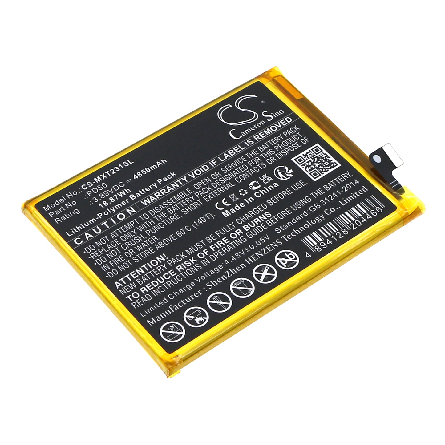 CS-MXT231SL Replacement Battery – Compatible with Moto G Power 5G, XT2311 (2023)