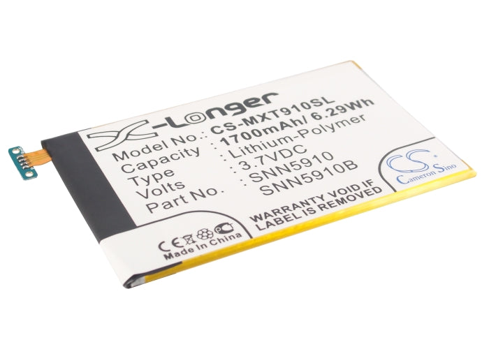3.7V 1700mAh/6.29Wh Li-Polymer Mobile/SmartPhone Battery for Motorola