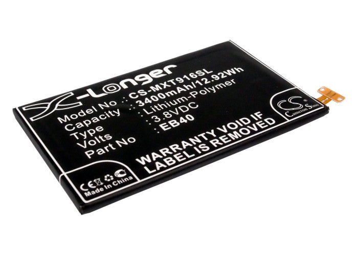 3.8V 3400mAh/12.92Wh Li-Polymer Mobile/SmartPhone Battery for Motorola