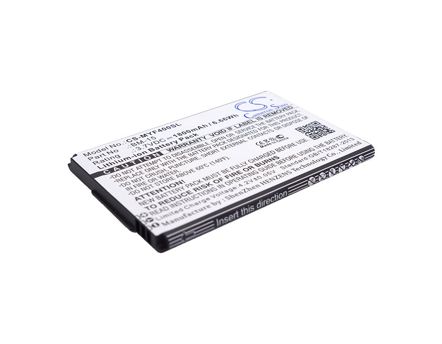 3.7V 1800mAh/6.66Wh Li-ion Mobile/SmartPhone Battery for Myphone