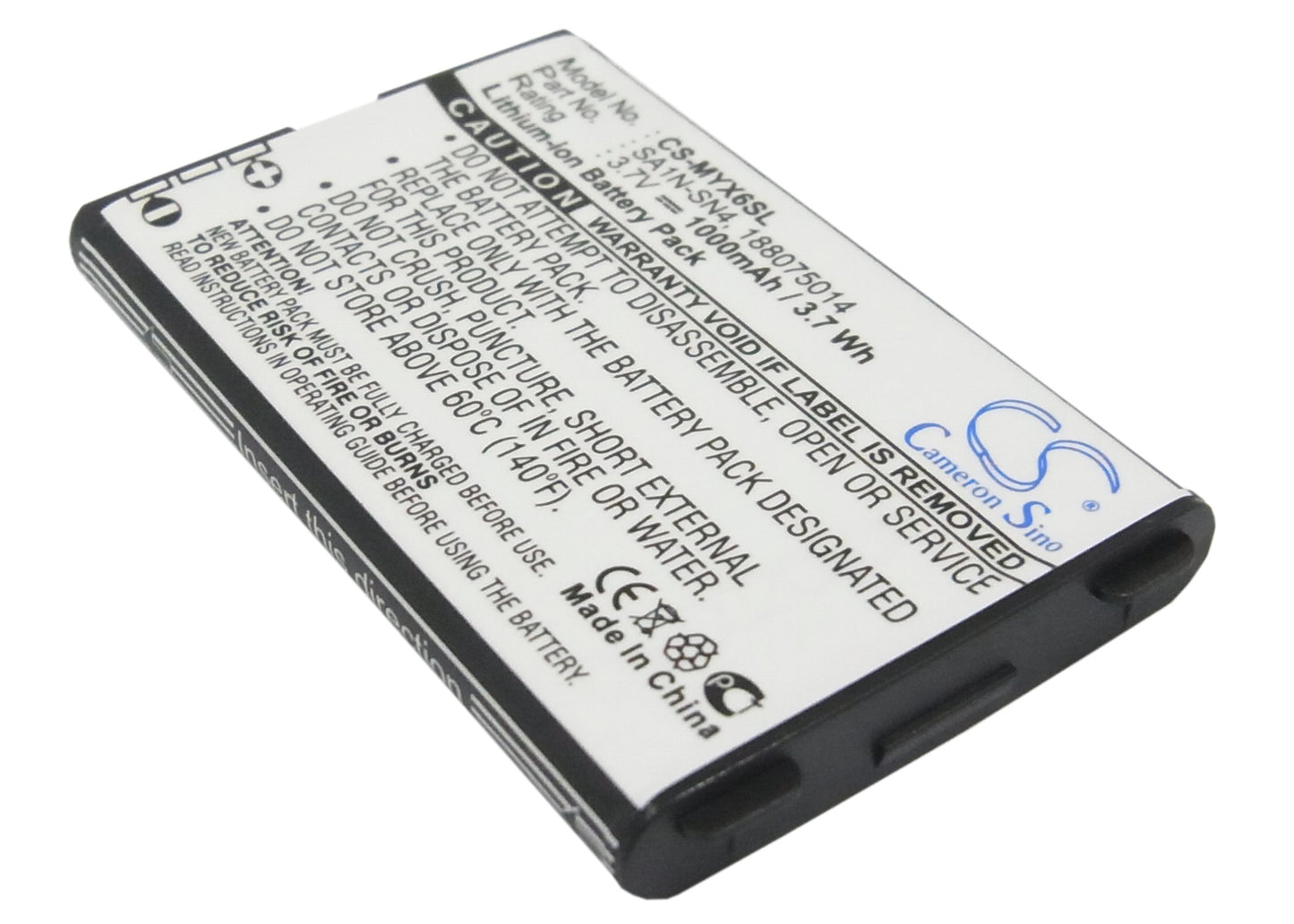 3.7V 1000mAh/3.70Wh Li-ion Mobile/SmartPhone Battery for Sagem