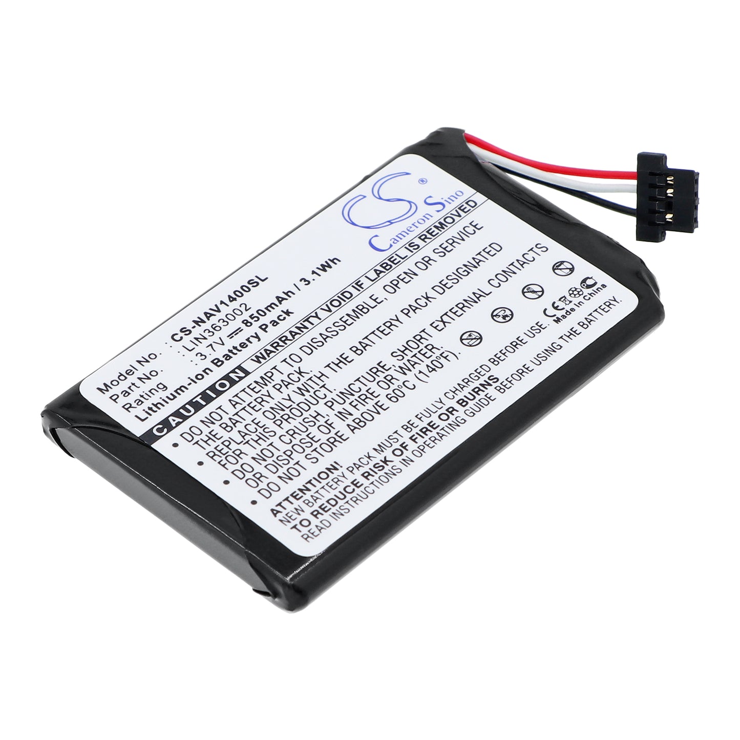 3.7V 850mAh Li-ion GPS/Navigator Battery for Navigon
