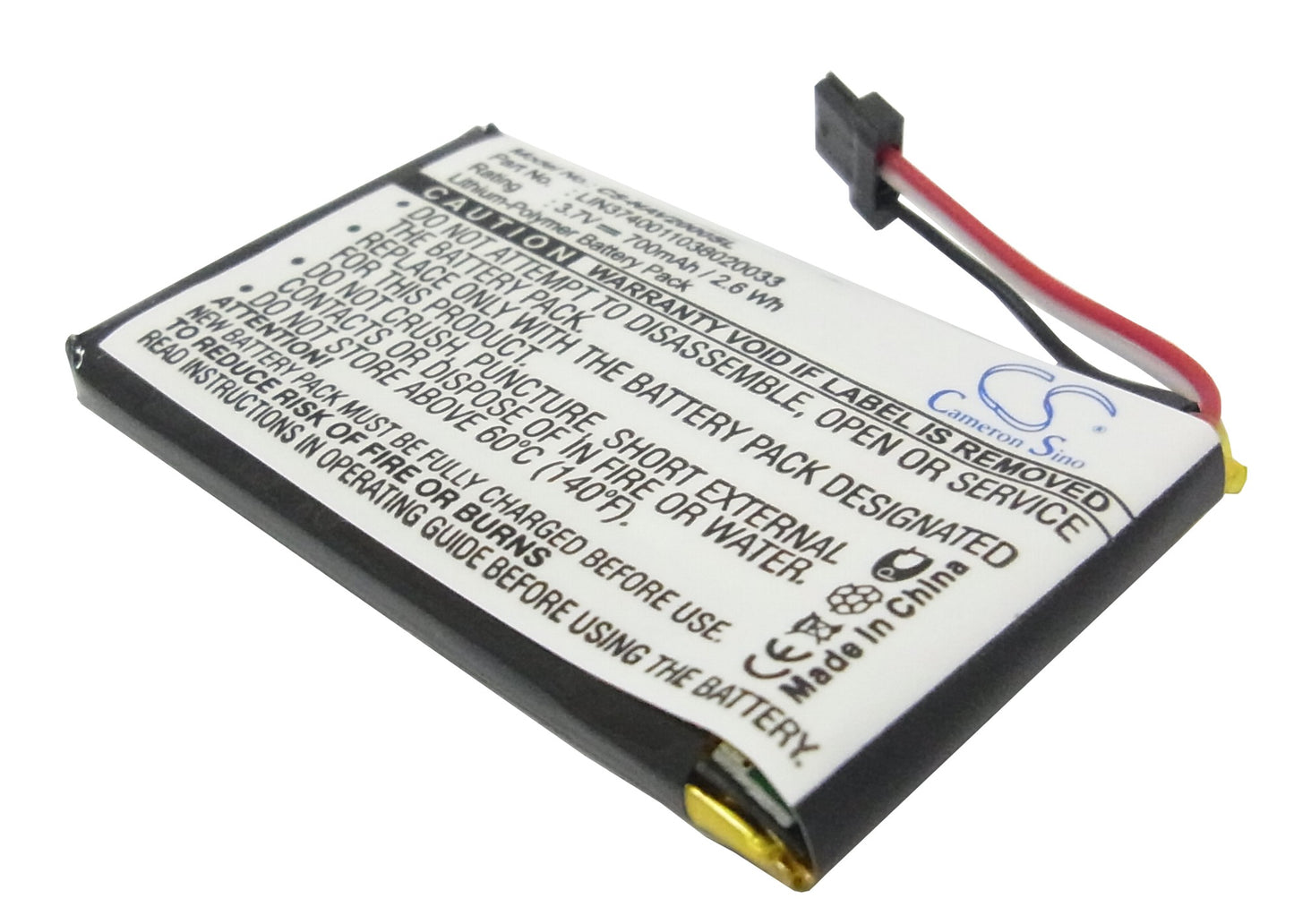 3.7V 700mAh Li-Polymer GPS/Navigator Battery for Navigon