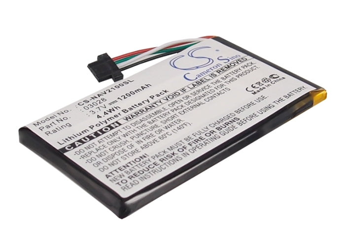 3.7V 1200mAh Li-Polymer GPS/Navigator Battery for Navigon
