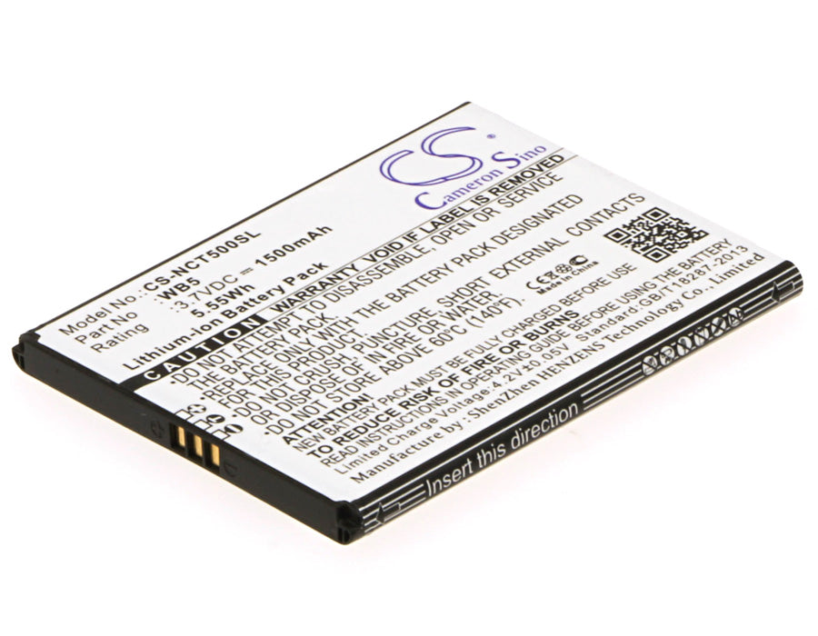 3.7V 1500mAh/5.55Wh Li-ion Mobile/SmartPhone Battery for INQ
