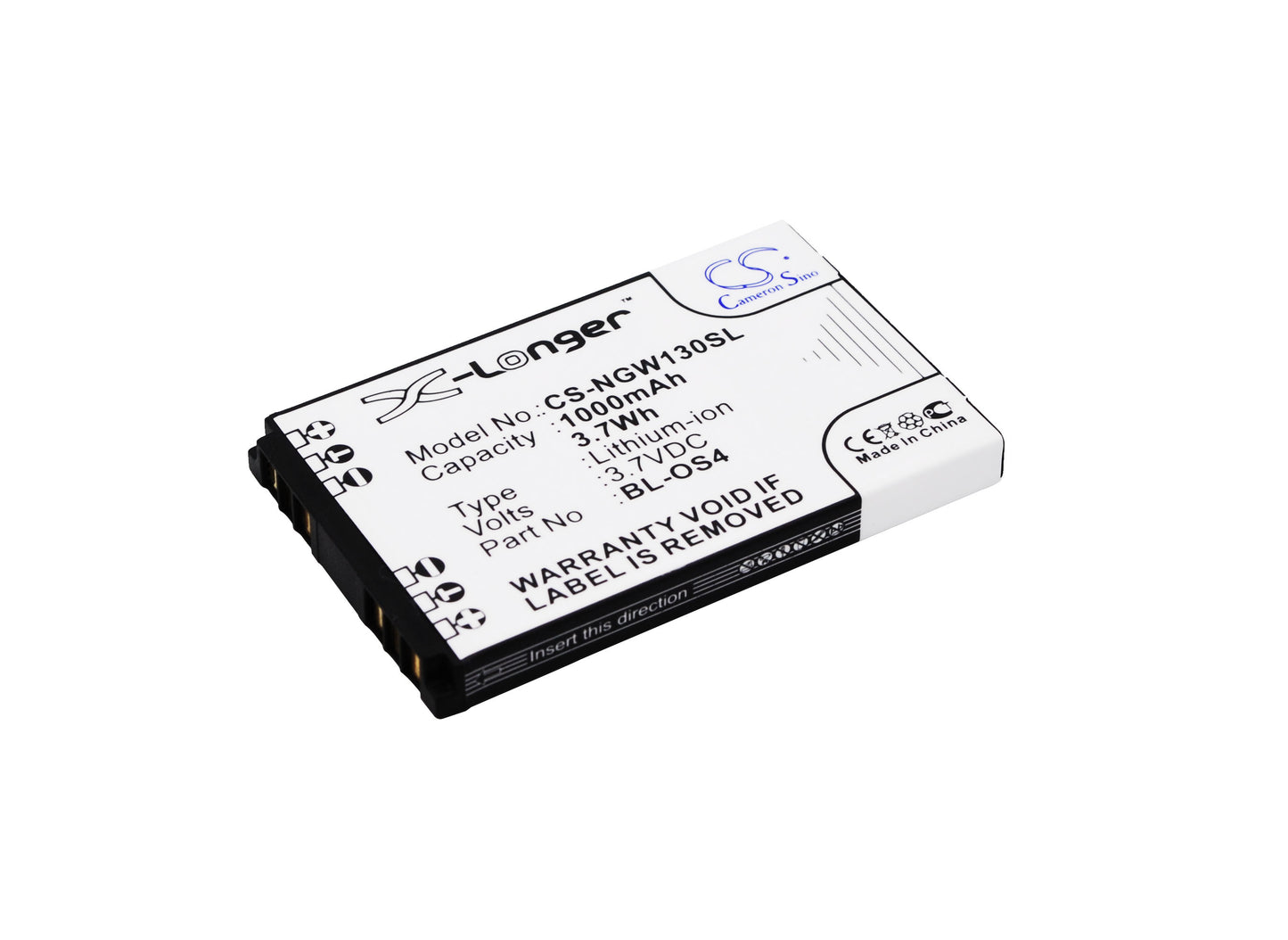 3.7V 1000mAh/3.70Wh Li-ion Mobile/SmartPhone Battery for NGM