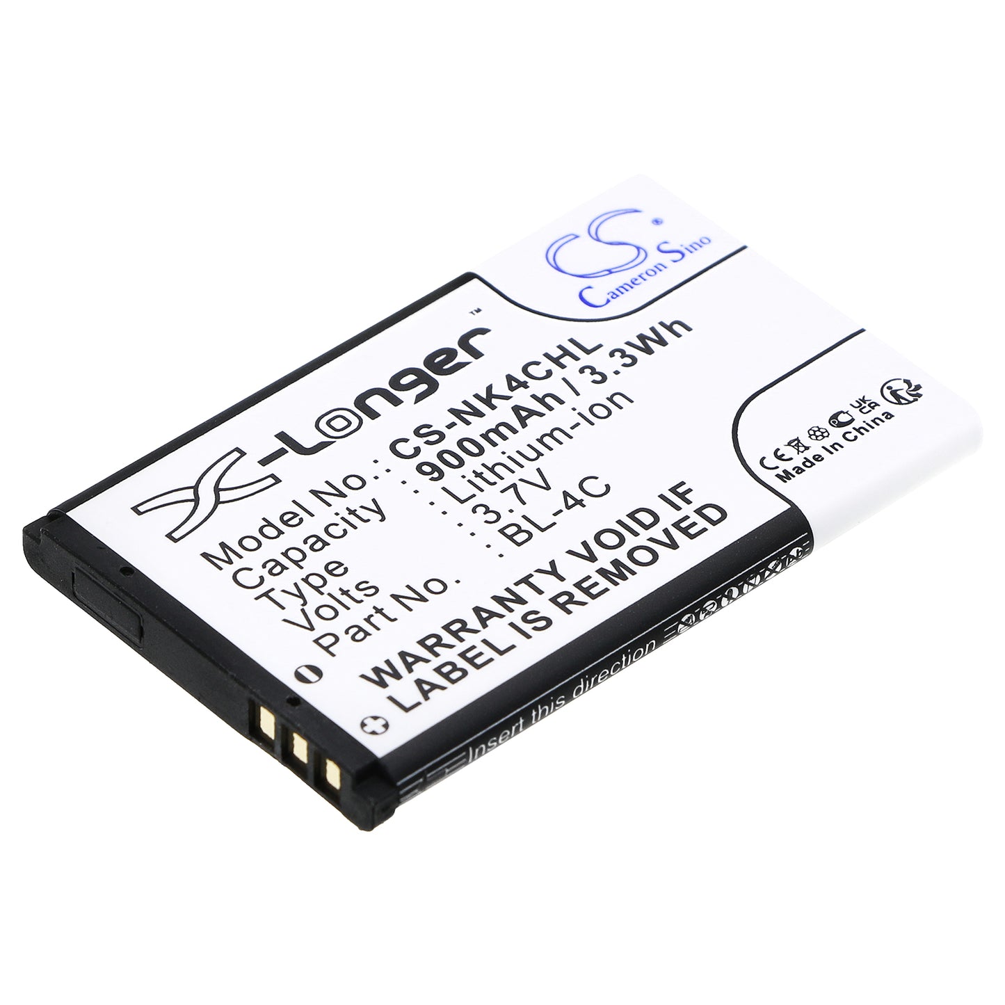 3.7V 900mAh/3.33Wh Li-ion Camera Battery for Rollei