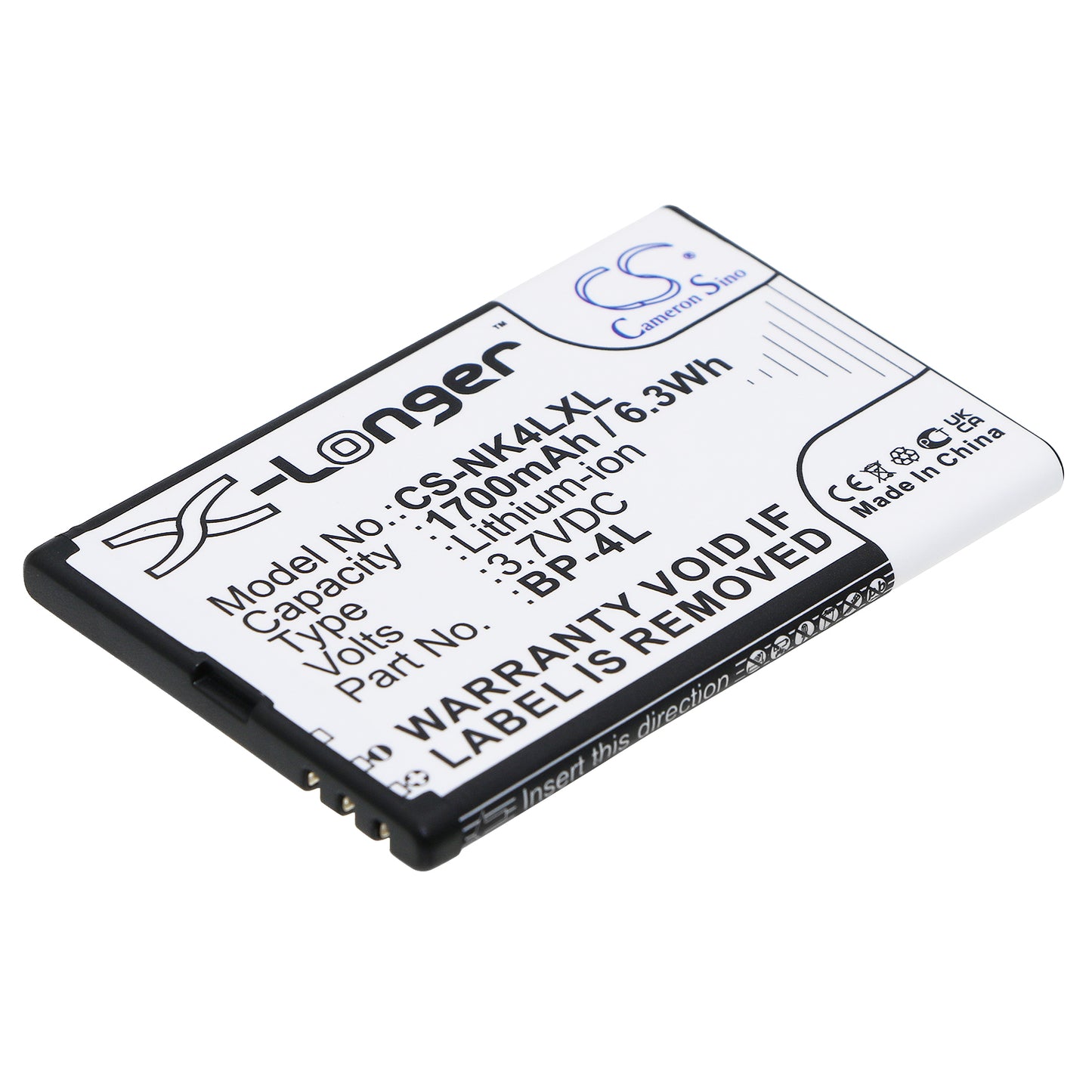 3.7V 1700mAh/6.29Wh Li-ion Mobile/SmartPhone Battery for SVP